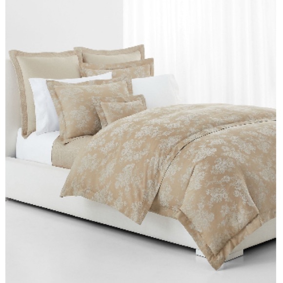 Lauren Ralph Lauren Other - Lauren Ralph Lauren Mya Floral Duvet Cover in Pearl, NEW, Size Queen